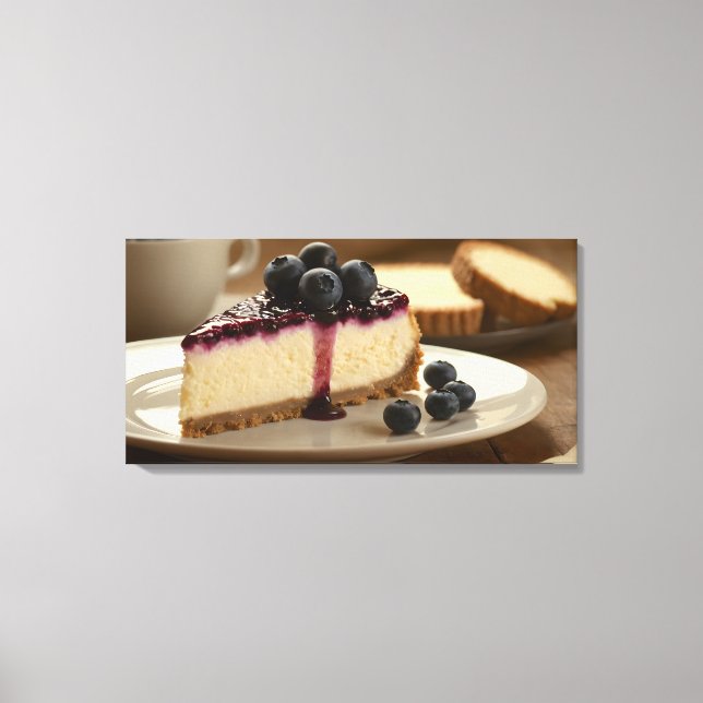 Impressão Em Tela Cheesecake de Mirtilo (Frente)