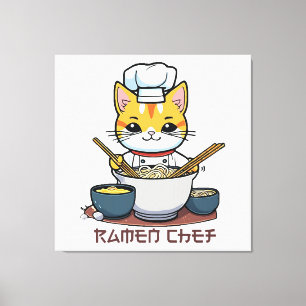 Impressão Em Tela Chef de Ramen