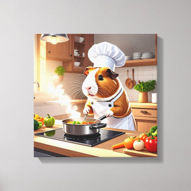 Impressão Em Tela Chef de Suíno-guinchado (Frente)