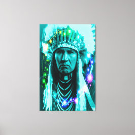 Impressão Em Tela Chefe da Magia Nativa Americana