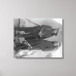 Impressão Em Tela Chefes "nuvem vermelha" e "cavalo americano " de