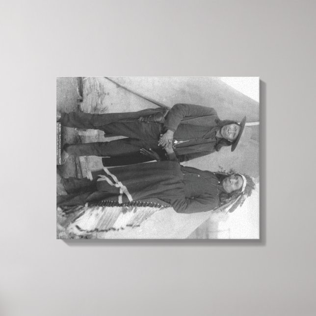 Impressão Em Tela Chefes Oglala "Nuvem Vermelha" e "Cavalo Americano (Frente)