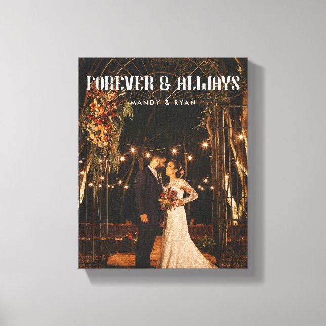 Impressão Em Tela Cheio Moderno Foto para Casal de Casamento Persona (Frente)