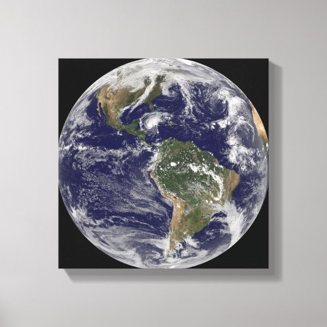 Impressão Em Tela Cheio Terra mostrando o furacão Paloma (Frente)