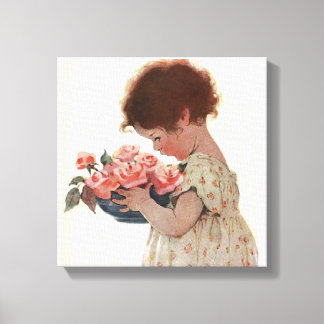 Impressão Em Tela Cheire Os Rosas