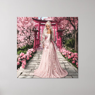 Impressão Em Tela Cherry Blossom Maiden Wall Art