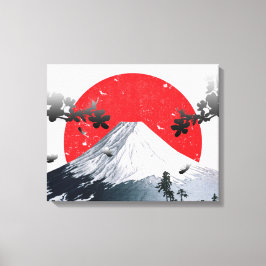 Impressão Em Tela Cherry Blossoms Monte Fuji Japão