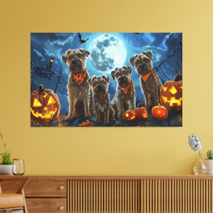 Impressão Em Tela Chesapeake Bay Terrier Halloween Spooky