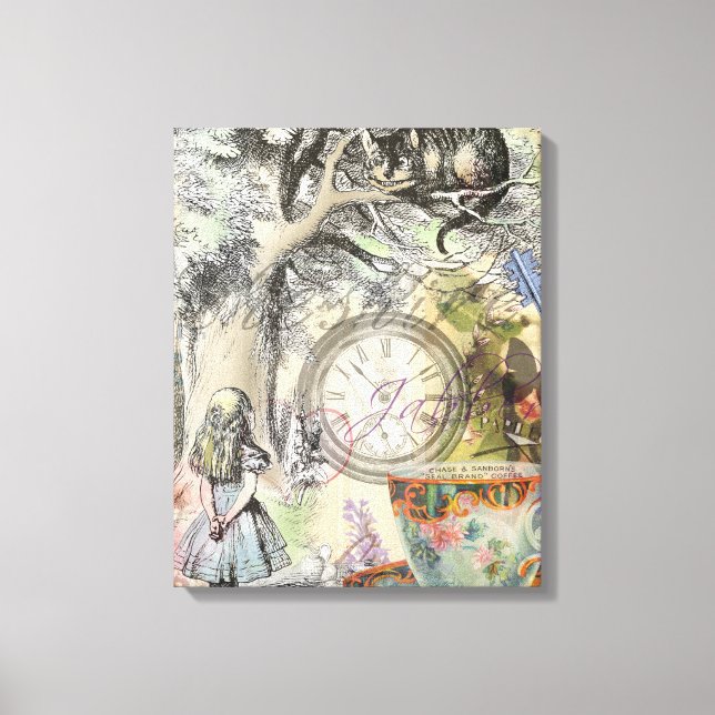 Impressão Em Tela Cheshire Cat Alice Wonderland Classic (Frente)