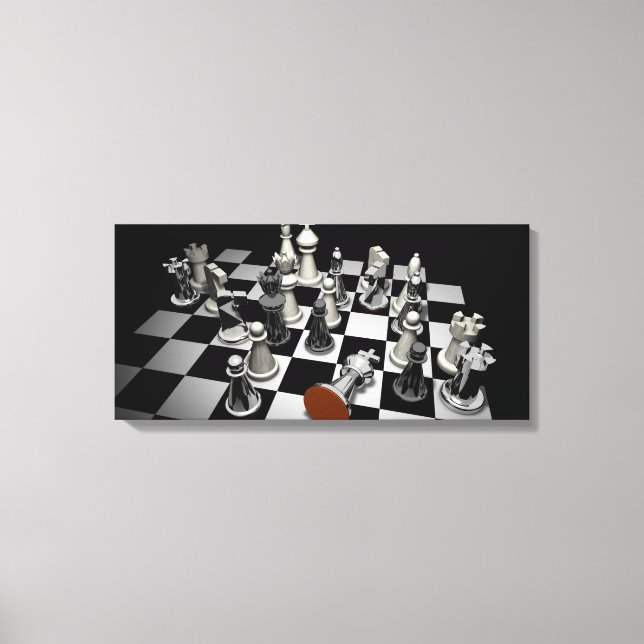 Impressão Em Tela Chess Jigsee Quebra-cabeça (Frente)