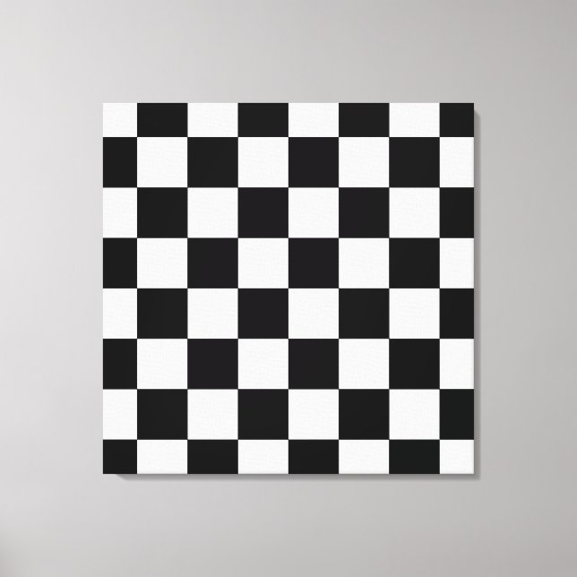 Impressão Em Tela Chessboard (Frente)
