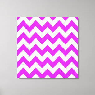 Impressão Em Tela Chevron corajoso roxo em Emporio Moffa