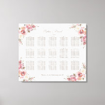 Chic Crest Pêonias Pink Seating Chart