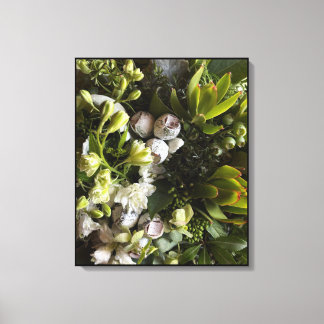 Impressão Em Tela Chic Dark Green Botanical Leaves