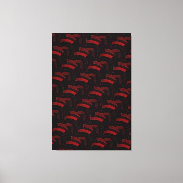 Impressão Em Tela chic na moda contemporâneo chevrons (Frente)