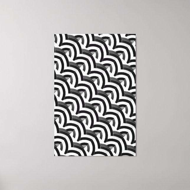 Impressão Em Tela chic na moda contemporâneo chevrons (Frente)