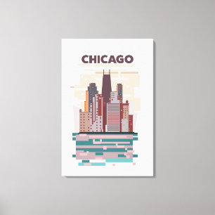 Impressão Em Tela Chicago