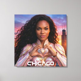 IMPRESSÃO EM TELA CHICAGO - HEROÍNA FEMININA
