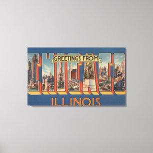 Impressão Em Tela Chicago, Illinois - grandes cenas da letra