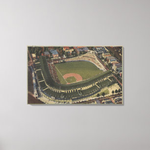 Impressão Em Tela Chicago, Illinois - Wrigley coloca Cubs