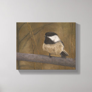 Impressão Em Tela Chickadee