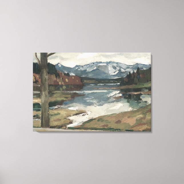 Impressão Em Tela Chiemsee - Leão Putz - Arte Paisagem (Frente)