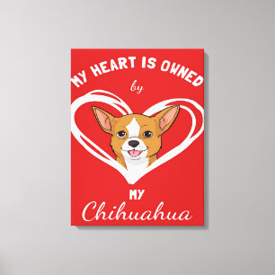 Impressão Em Tela Chihuahua Heart_Dog Lover