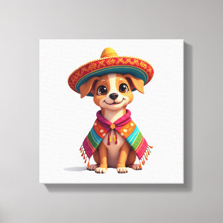 Impressão Em Tela Chihuahua México Cinco de Mayo Cachorro Engraçado