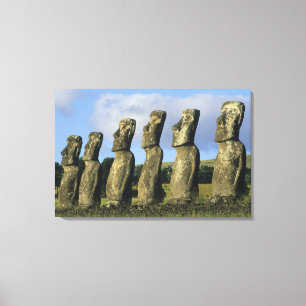 Impressão Em Tela Chile, Ilha de Páscoa, Rapa Nui, Ahu Akivi