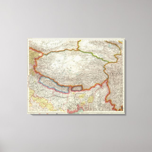 Impressão Em Tela China e Tibete (Frente)