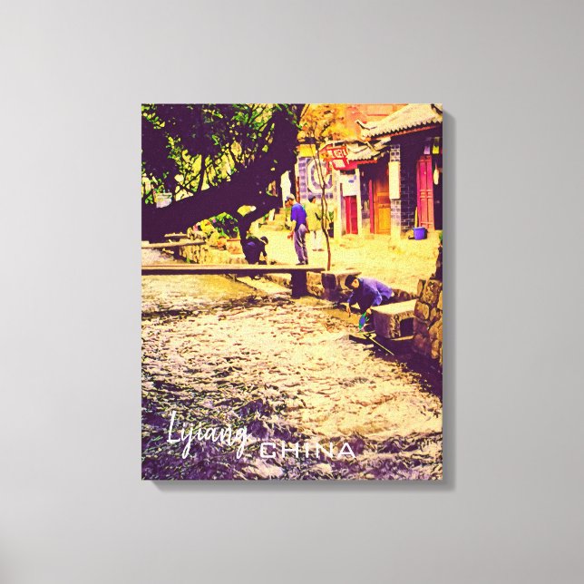 Impressão Em Tela China viagem Lijiang Yunnan (Frente)