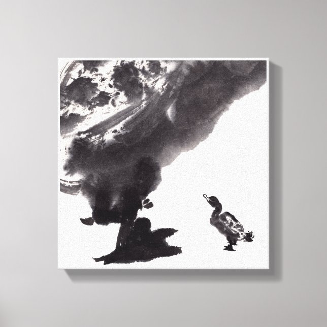 Impressão Em Tela Chinesische Kunst mit Entenmotiv (Frente)