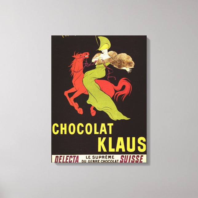 Impressão Em Tela Chocolat Klaus Advertisement Poster (Frente)