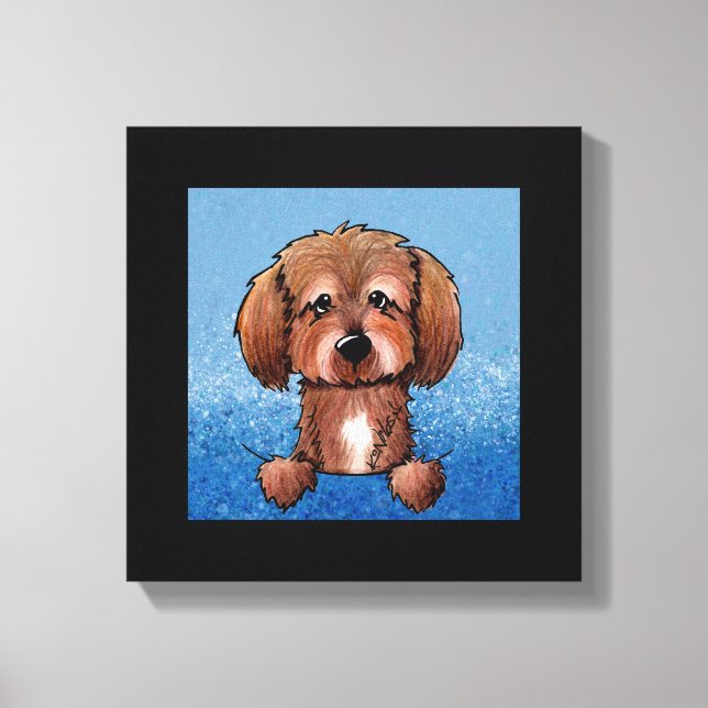 Impressão Em Tela Chocolate KiniArt Havanese (Frente)
