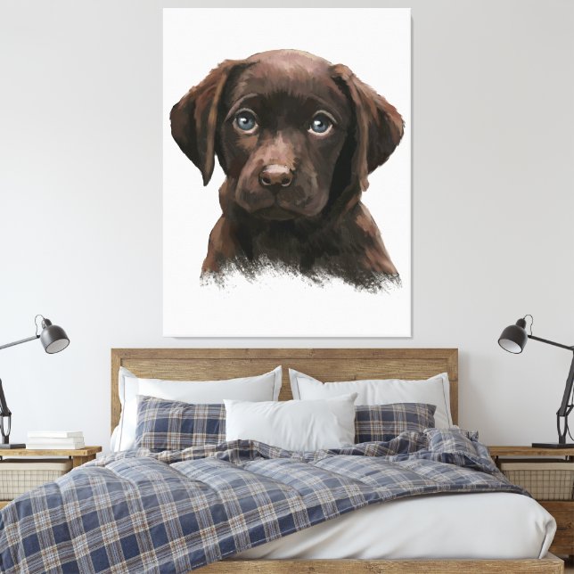 Impressão Em Tela Chocolate Labrador Retriever Tote Bag (Insitu(Quarto))