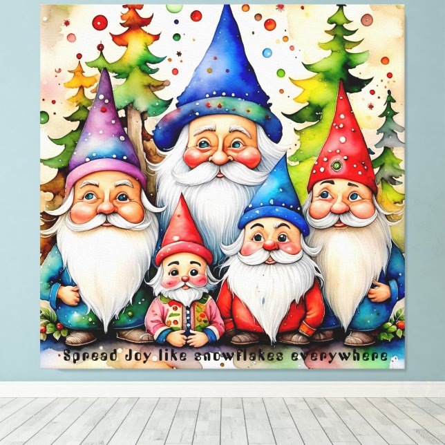 Impressão Em Tela Christmas Empowering Quotes – Art Print Collection (Insitu(piso de madeira))