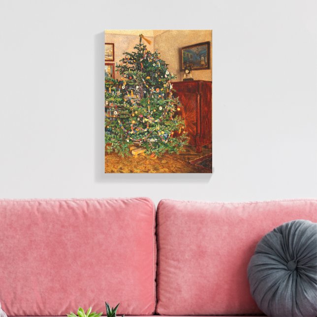 Impressão Em Tela Christmas Tree C Müller Weihnachtsbaum 1914 (Insitu(Sala de estar))