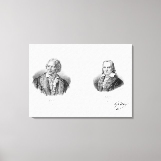 Impressão Em Tela Christoph Willibald von Gluck e Andre (Frente)