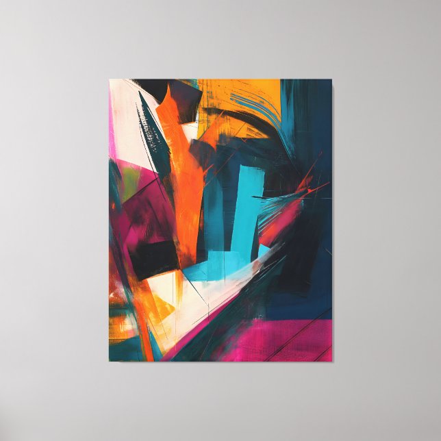 Impressão Em Tela Chromatic Crosscurrents (Frente)