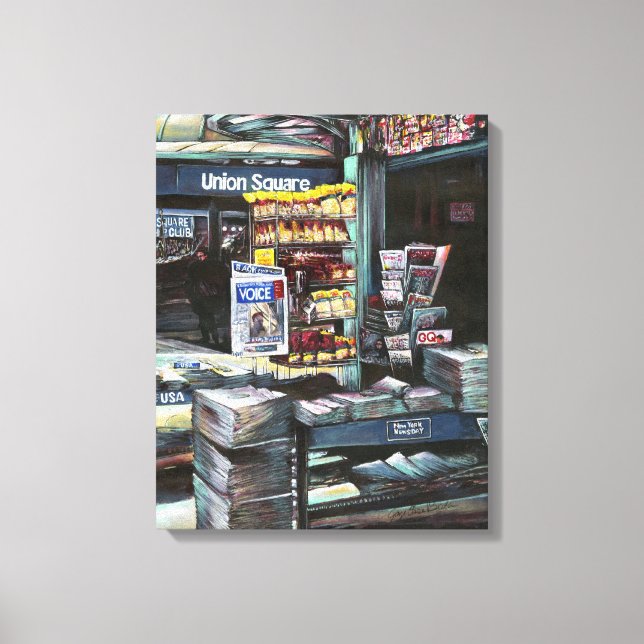 Impressão Em Tela Chrysocolia Morning, Nova Iorque (Frente)