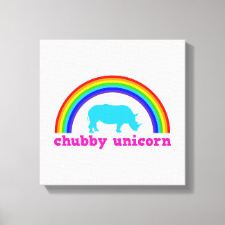 Impressão Em Tela Chubby Unicorn