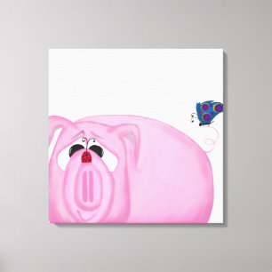 Impressão Em Tela Chumley De Piglet Bonito E Amigos Bonitos