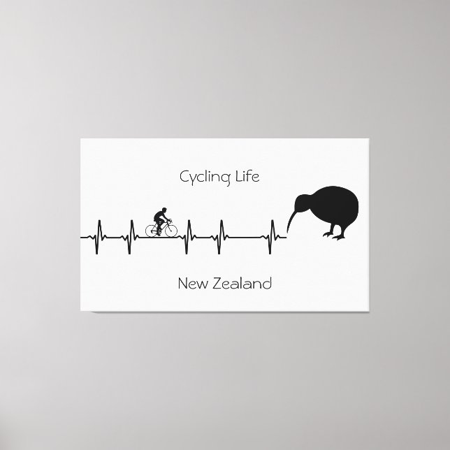 Impressão Em Tela Ciclismo, personalizável na Nova Zelândia (Frente)