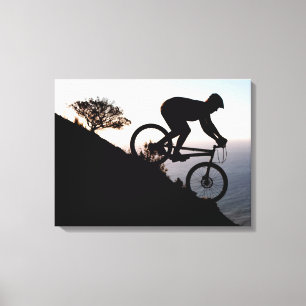 Impressão Em Tela Ciclista de Mountain Bike. Lions Head, Cidade do C