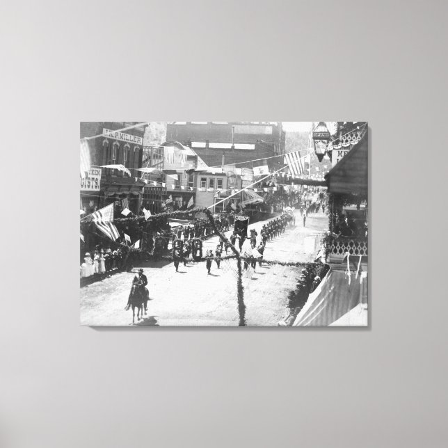 Impressão Em Tela Cidadãos de Deadwood Comemoram 2 (Frente)