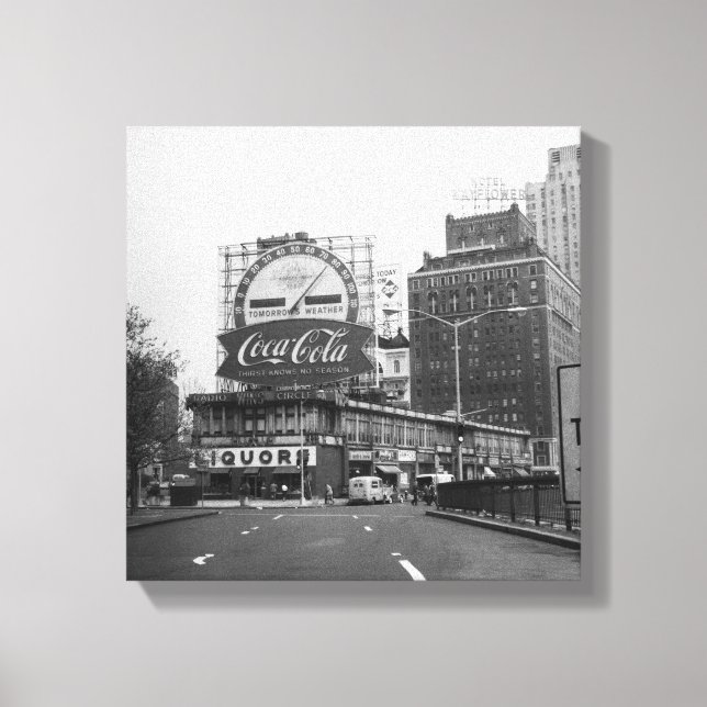 Impressão Em Tela Cidade americana com outdoors comerciais (Frente)