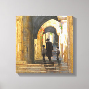 Impressão Em Tela Cidade Antiga de Jerusalém Pintura Paisagem Israel