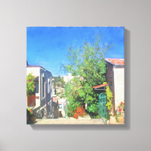 Impressão Em Tela Cidade Antiga de Jerusalém Pintura Paisagem Israel