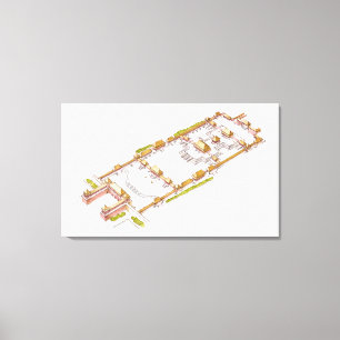 Impressão Em Tela Cidade Beijing de Forbbiden. Detalhe