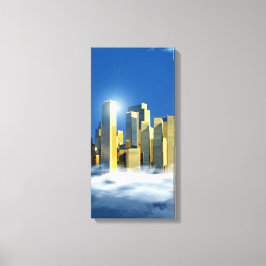 Impressão Em Tela Cidade Celestial 2-3